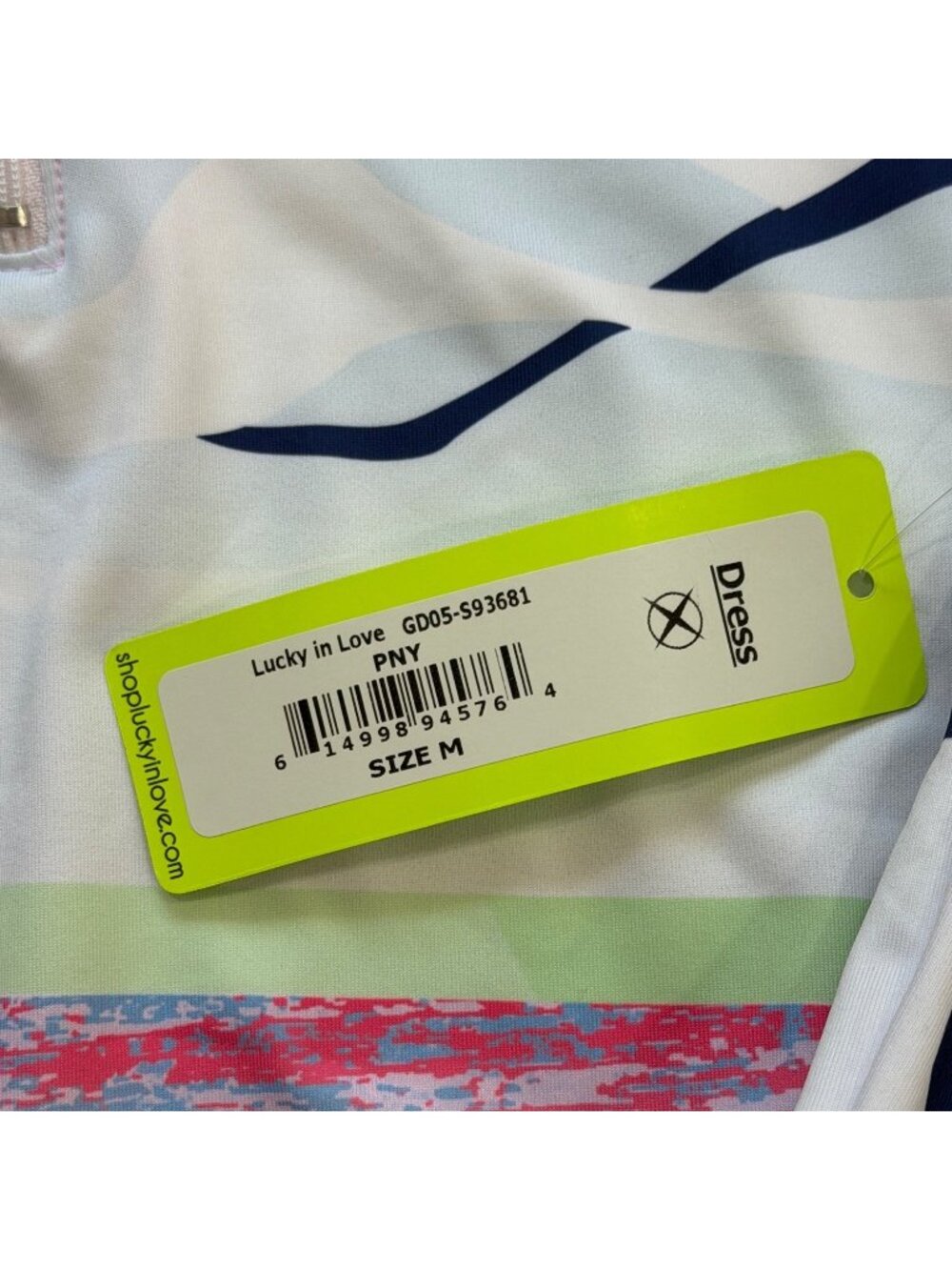 Lucky In Love Womens Size M Dress 1/4 Zip Pink Long Sleeve UV 50 Pickleball NEW - Picture 5 of 8